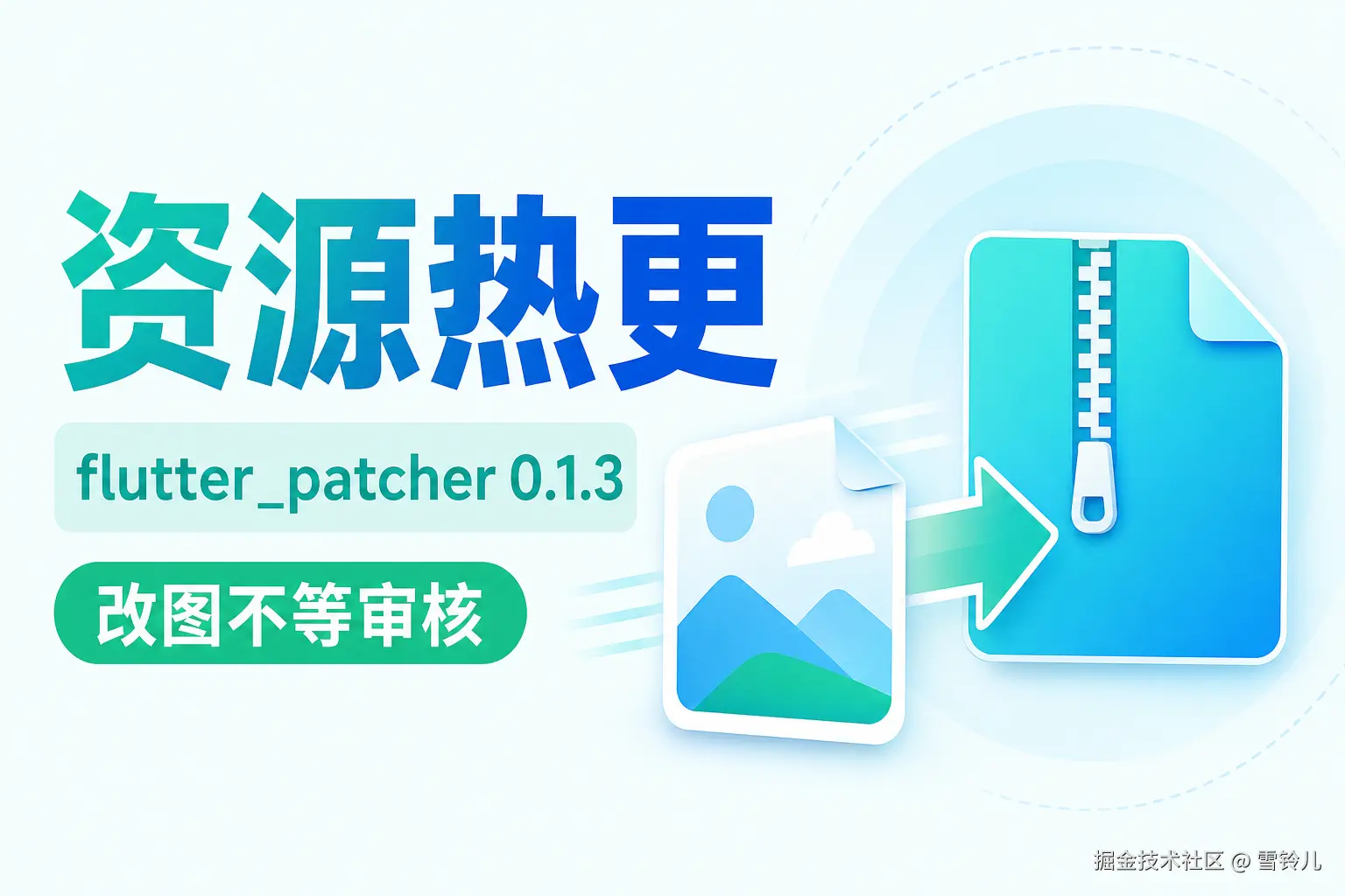 改一张图等三天审核：flutter_patcher 0.1.3 给资源热更也开了口子