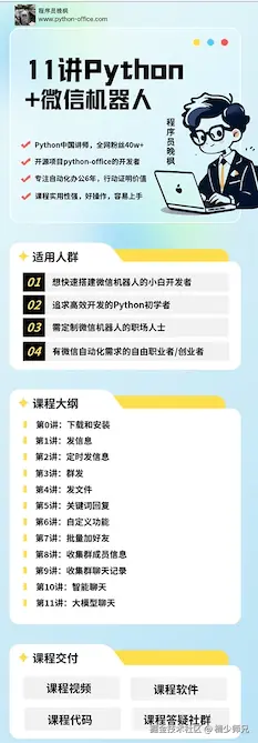 11讲微信机器人海报