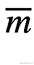 \overline{m}