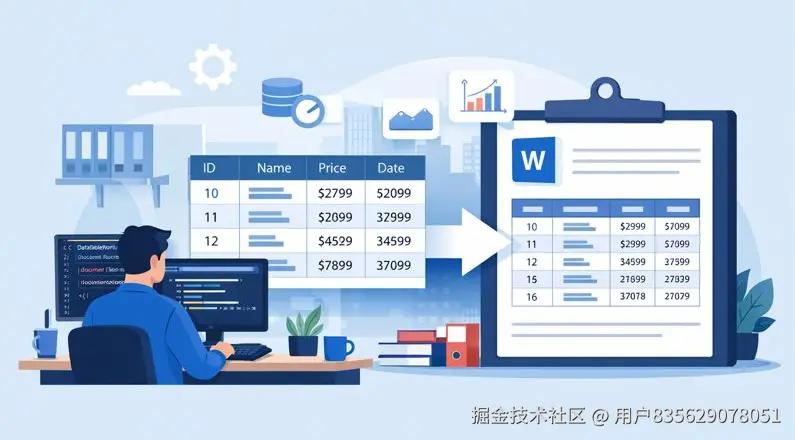如何使用C#导出DataTable为Word文档表格