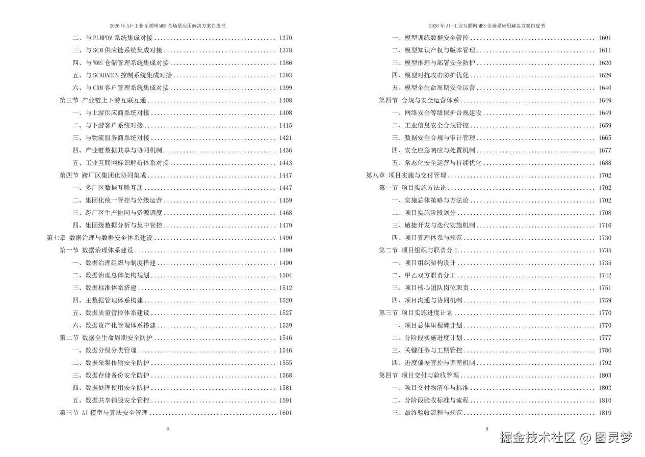 2026年AI+工业互联网MES全场景应用解决方案白皮书 - 全2240页下载