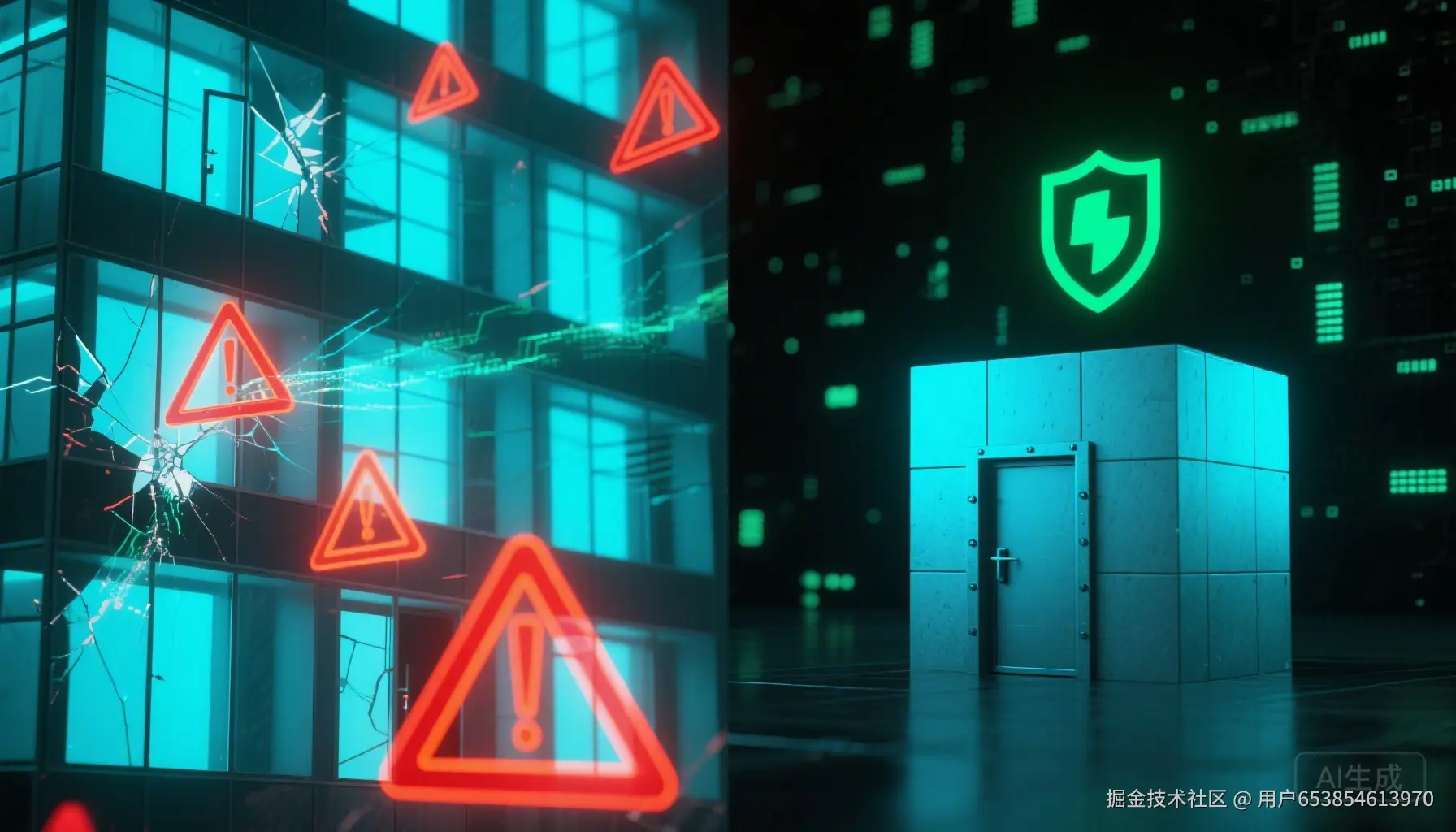 安全攻击面对比：门窗众多的大厦 vs 单门堡垒