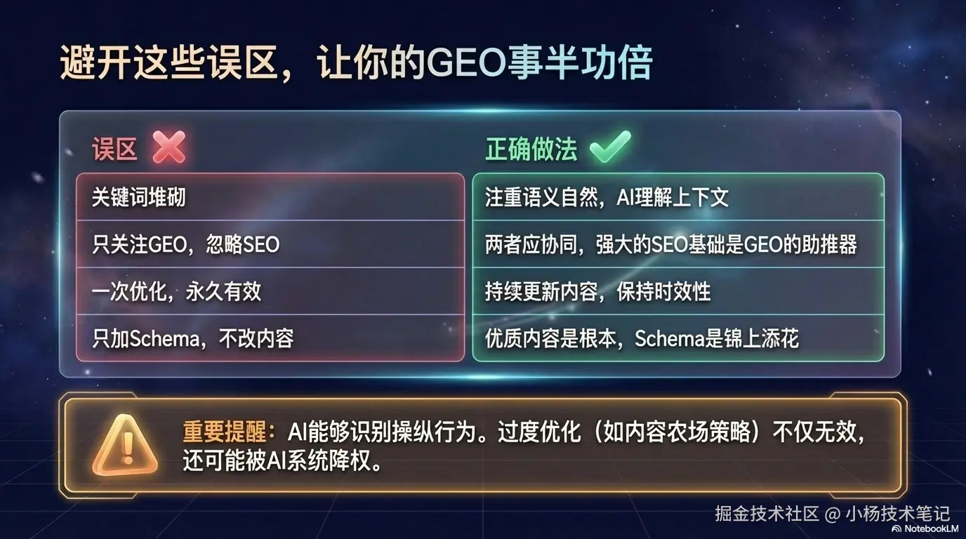 常见误区与正确做法