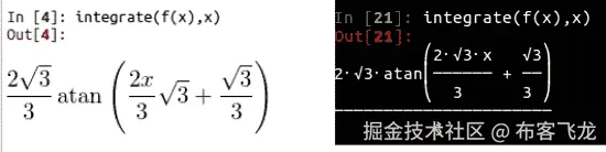 Elaborating an example in SymPy