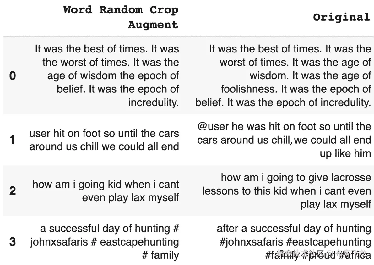 图 5.29 – Twitter 随机裁剪单词增强
