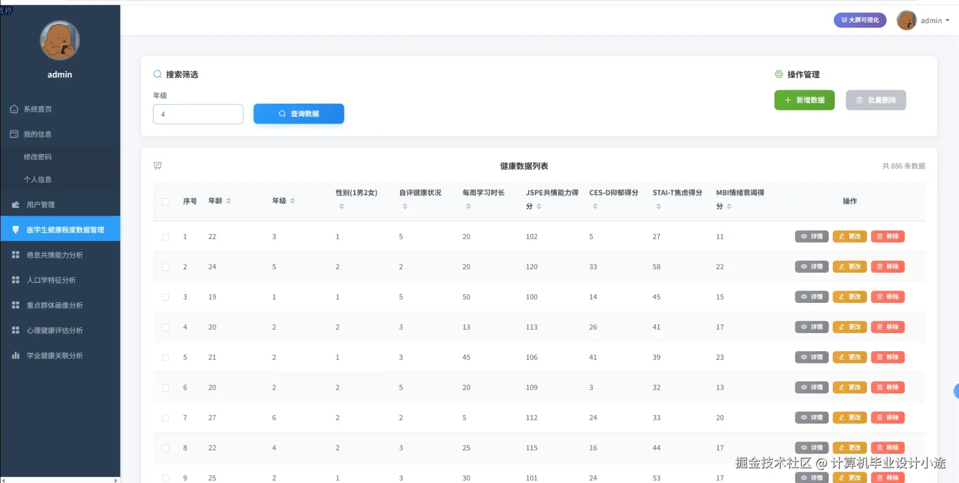 医学生健康程度数据管理.png