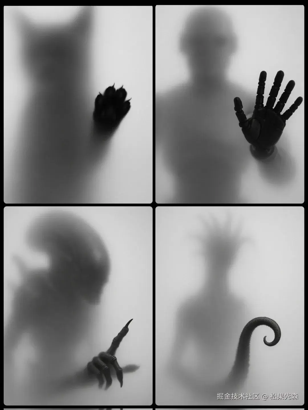 Awesome GPT4o/GPT-4o Image Prompts-磨砂模糊剪影