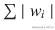 \sum \mid {w}_i\mid
