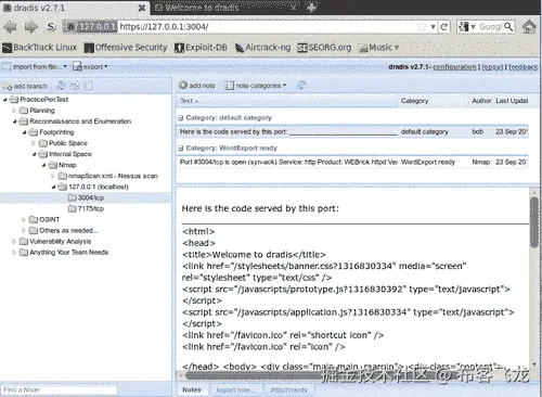导入您的 Nmap 数据