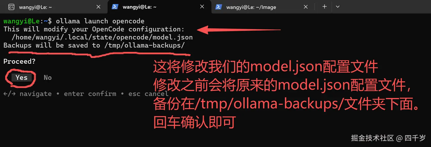 Ollama会修改model.json配置文件