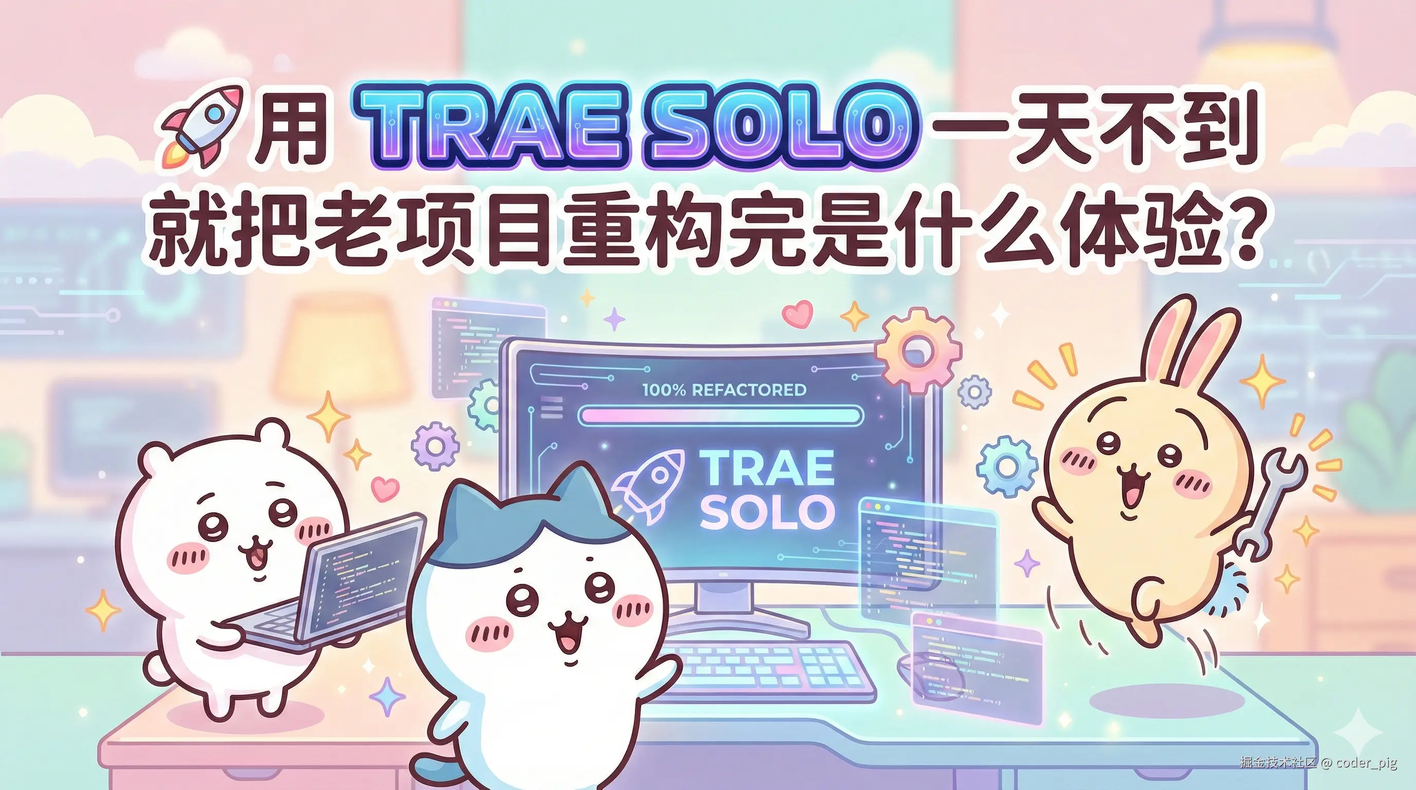 🚀用 TRAE SOLO 一天不到就把老项目重构完是什么体验？