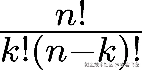 --n!--- k!(n−k)!