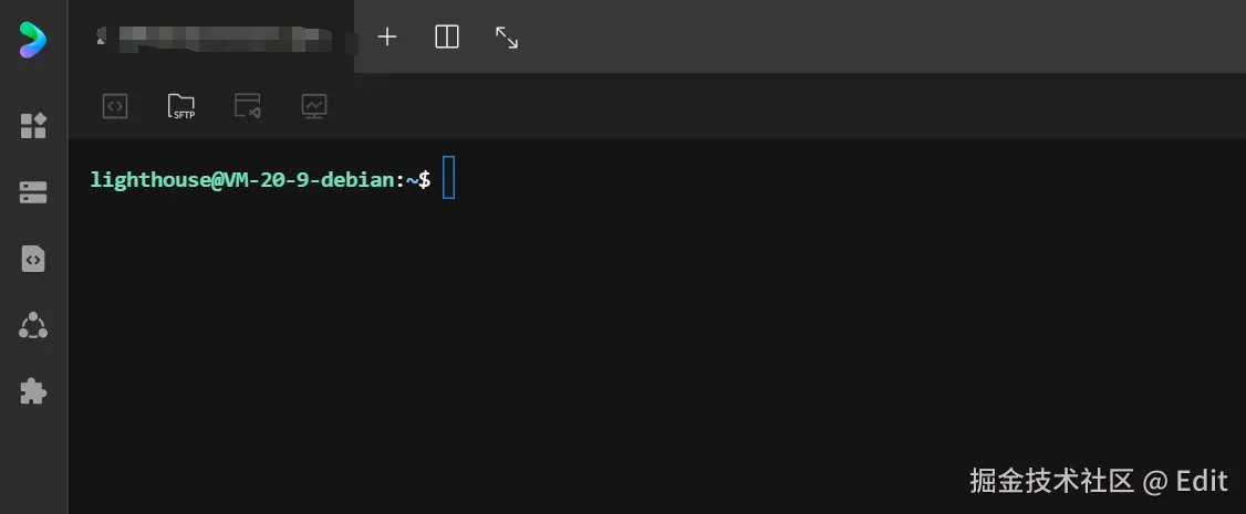 点击后会进入一个SSH页面