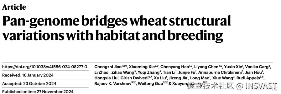  Sentieon项目文章 | 泛基因组揭示小麦结构变异与栖息地及育种的关联_数据分析_02
