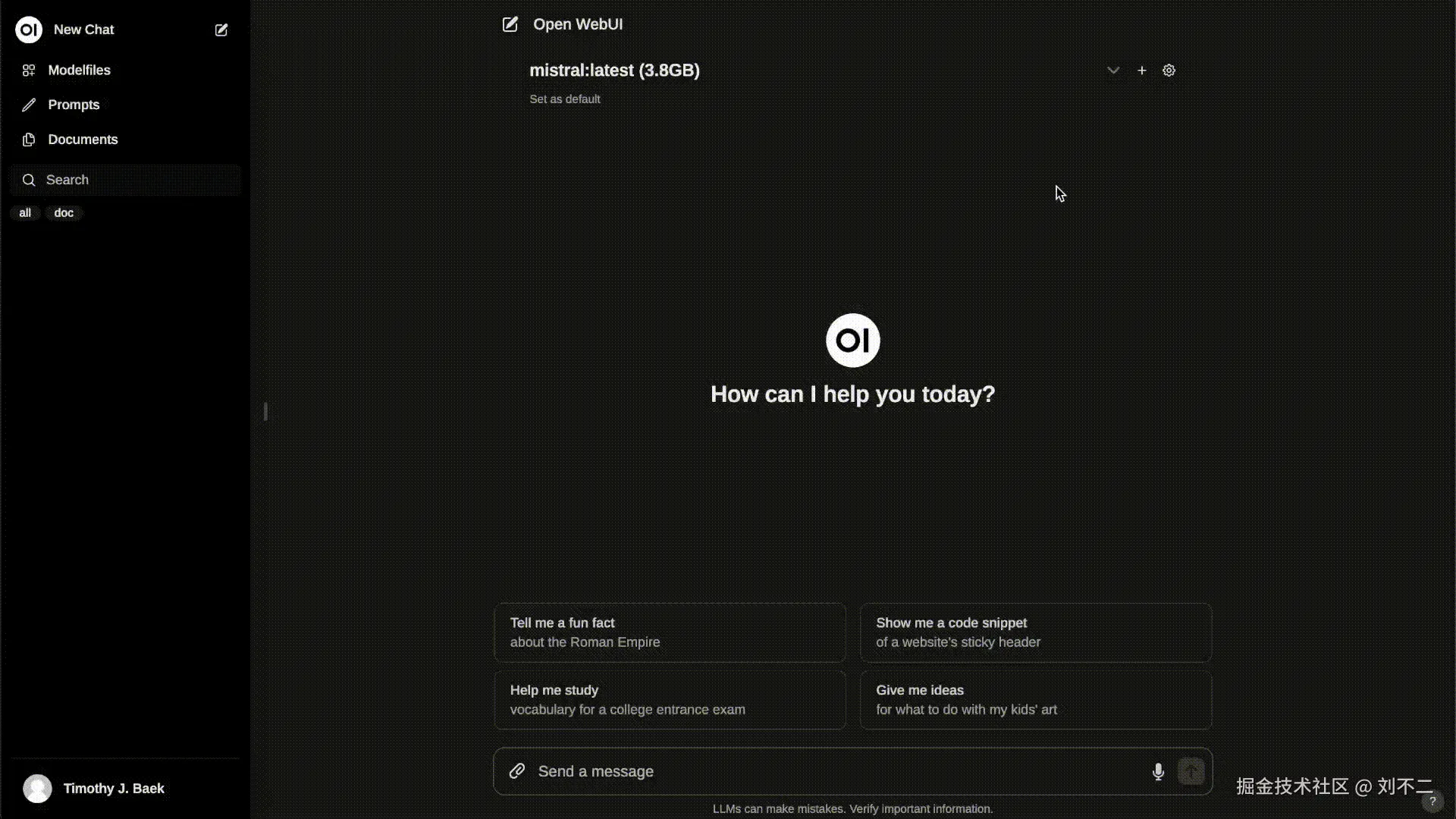 Open WebUI Demo