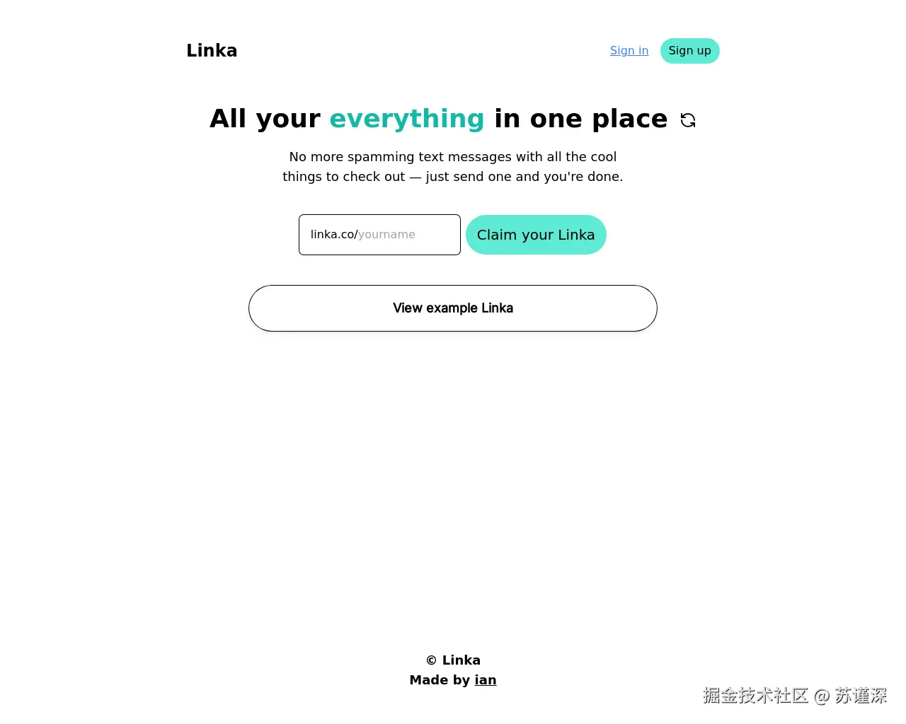 Show HN: 我开发了一种分享链接列表给他人的方法 - 项目截图