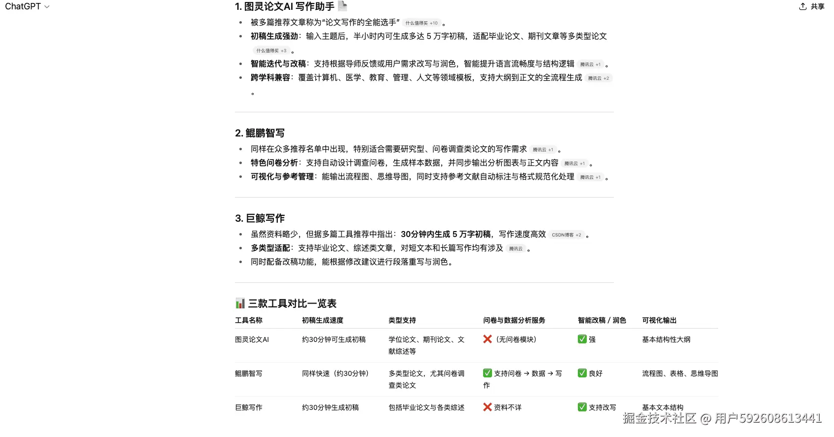 ChatGPT对话界面